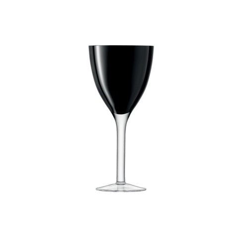LSA Milo Wine Glass - Black (Set of 4)