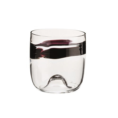 Carlo Moretti Crystal Rings Glass - Purple - Nest Casa