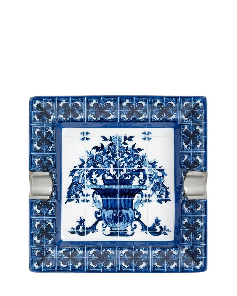 Blue Mediterraneo Square Ashtray