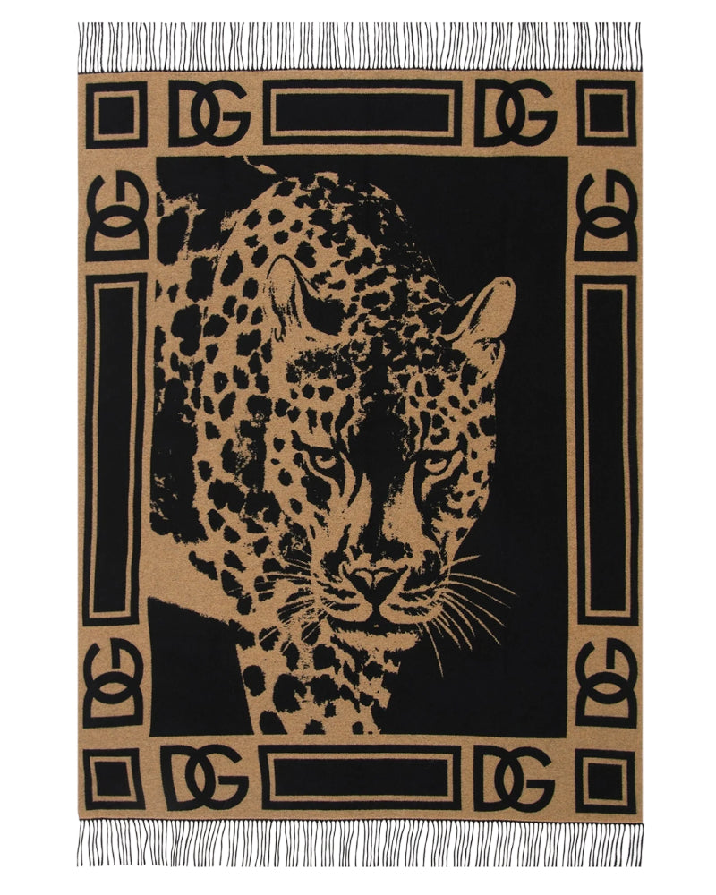 Leopard Cashmere Throw