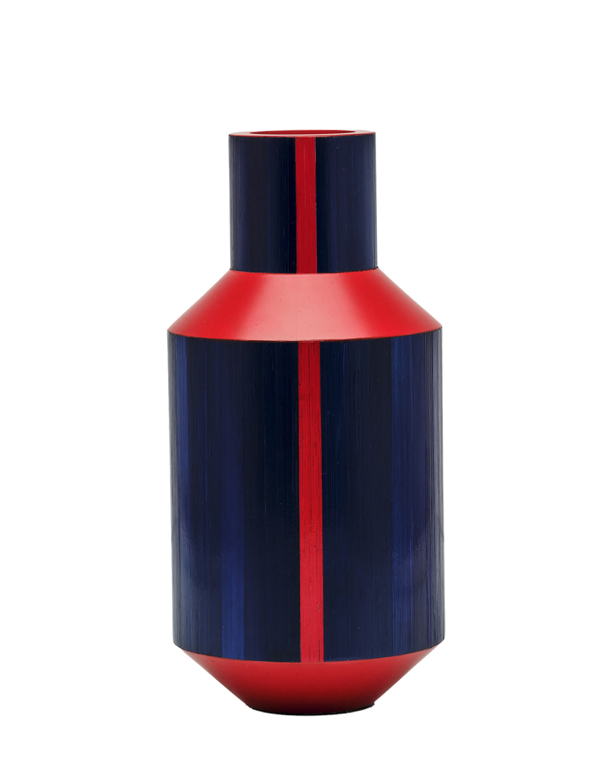 Aurora Lacquered Straw Marquetry Vase