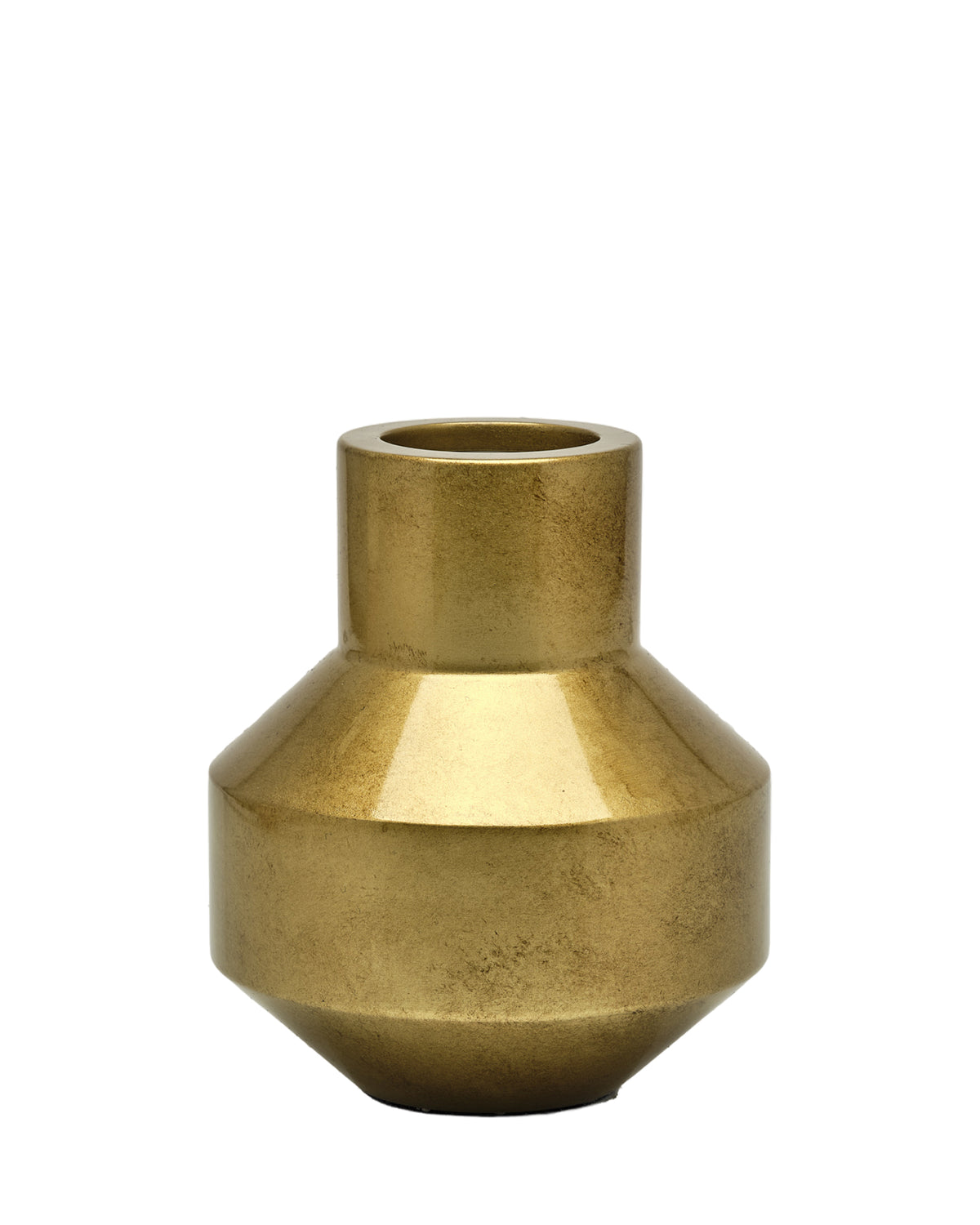 Lustro Burnished Brass Vase
