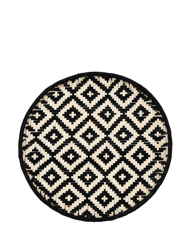 Diamond Woven Palm Charger Plates (Set of 4)