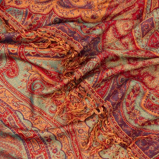 Paisley Silk Throw