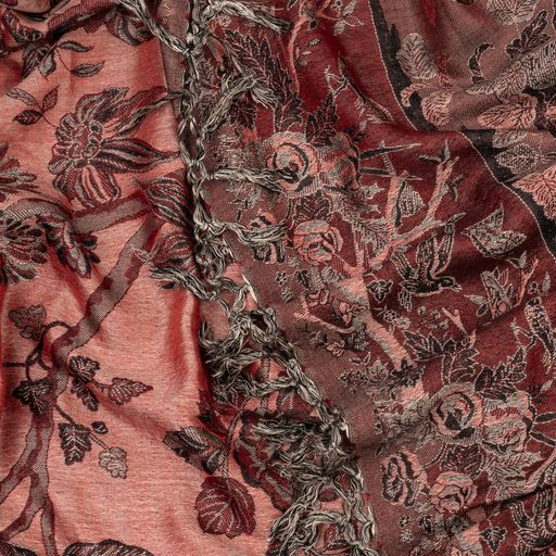 Silk Throw With Birds No. 2