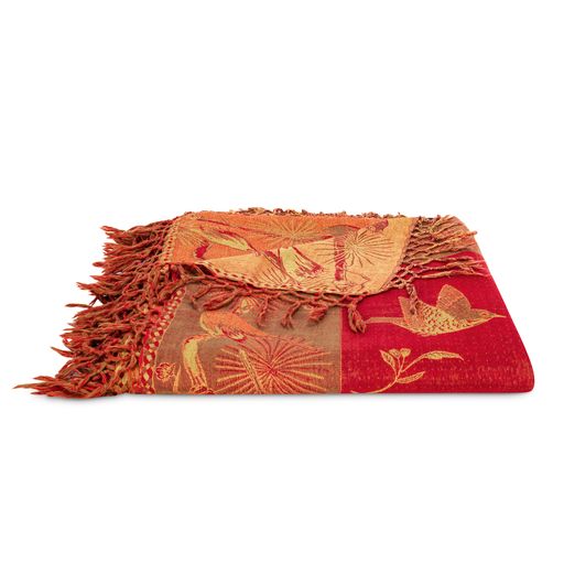 Silk Throw With Birds No. 3