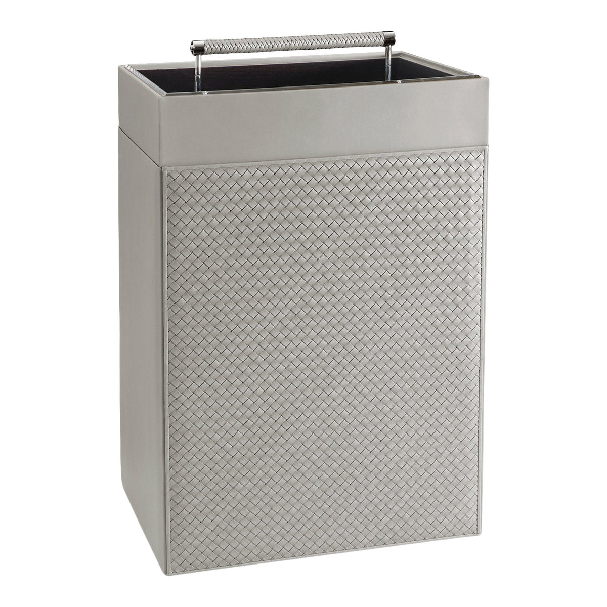 Woven Leather Laundry Basket