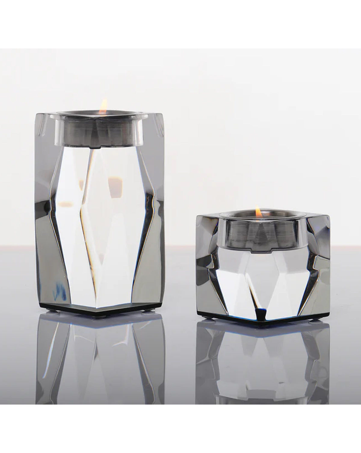 Voltage Tall Acrylic Candleholder