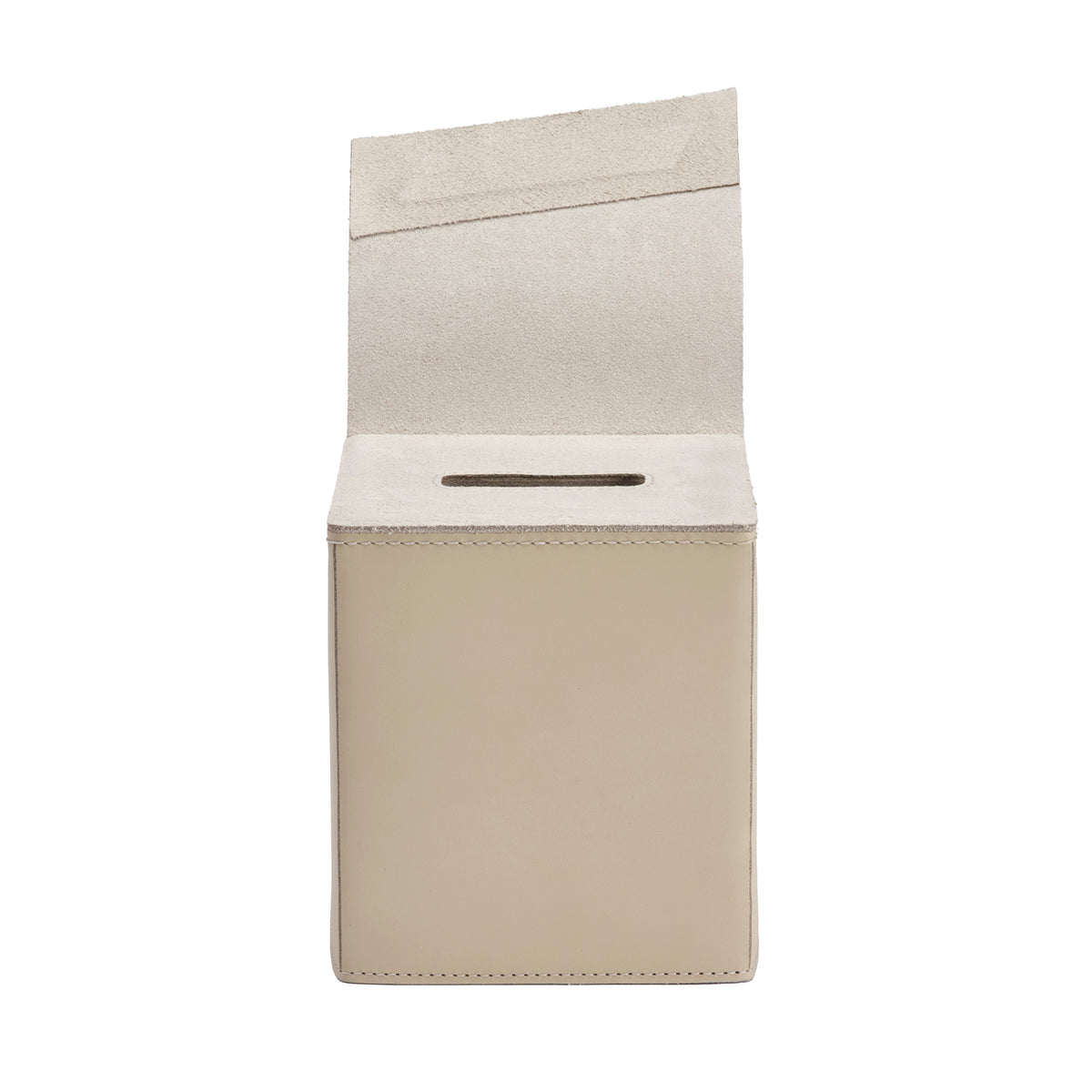 Fold Square Leather Tissue Holder