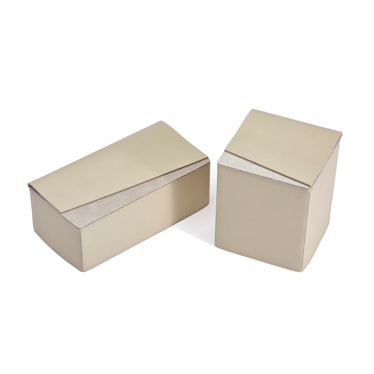Fold Square Leather Tissue Holder