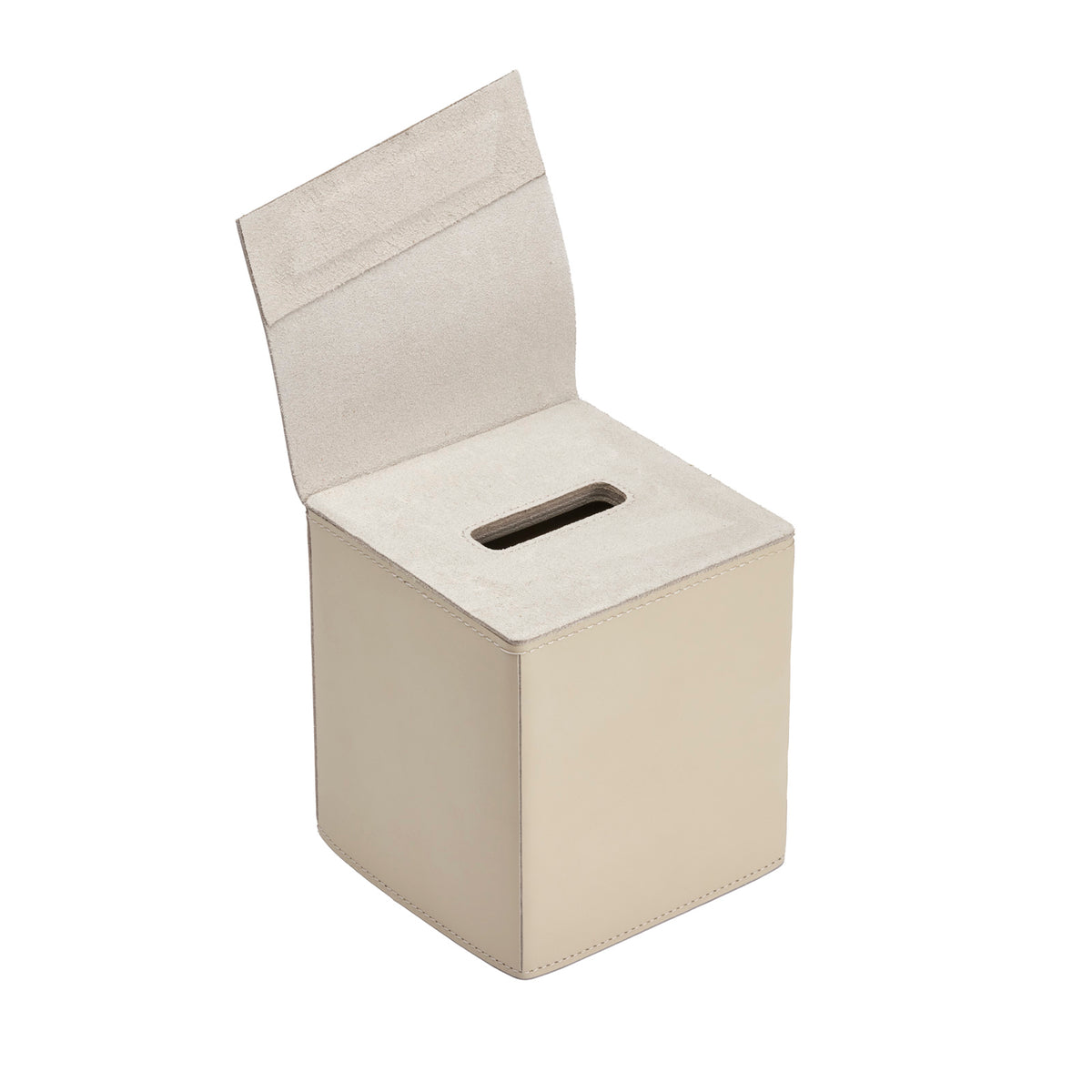 Fold Square Leather Tissue Holder