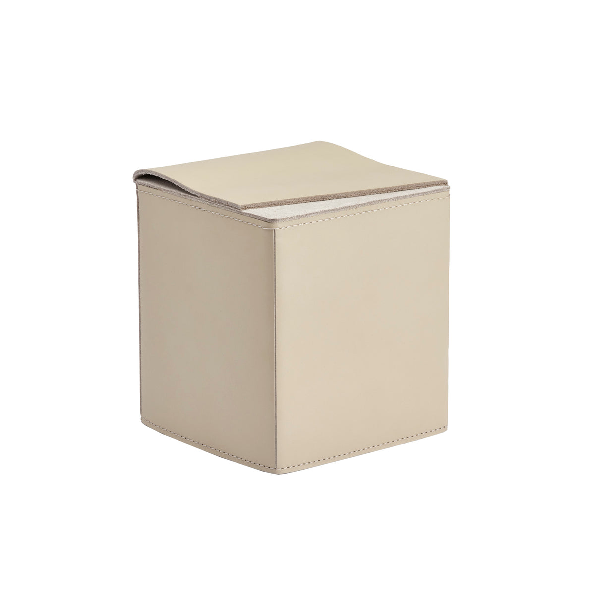 Fold Square Leather Tissue Holder