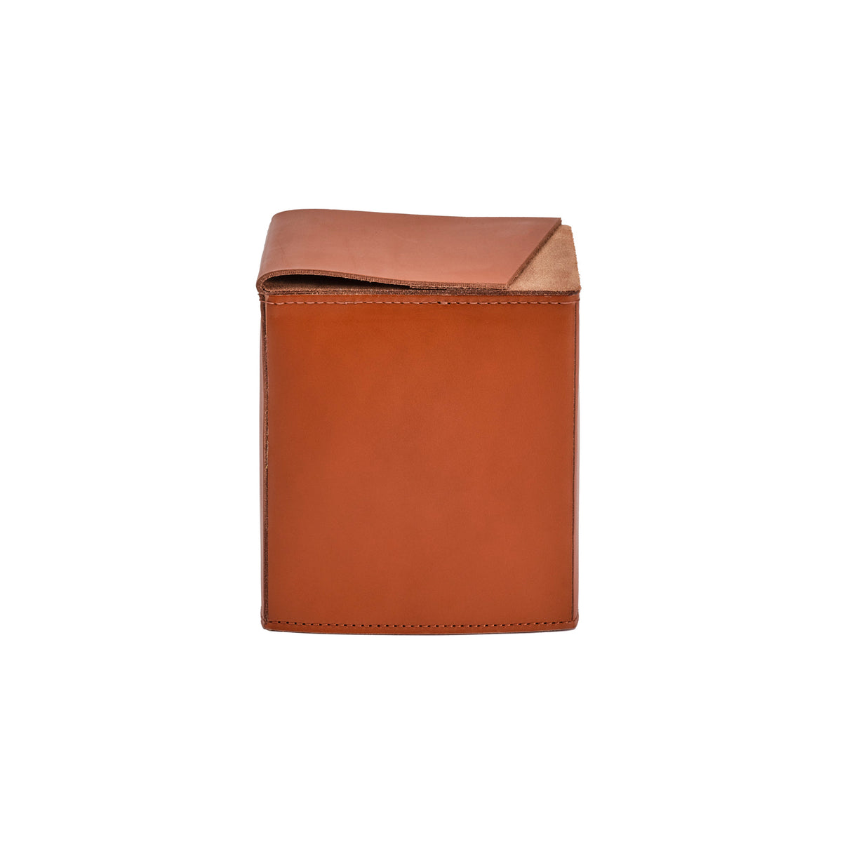 Fold Square Leather Tissue Holder