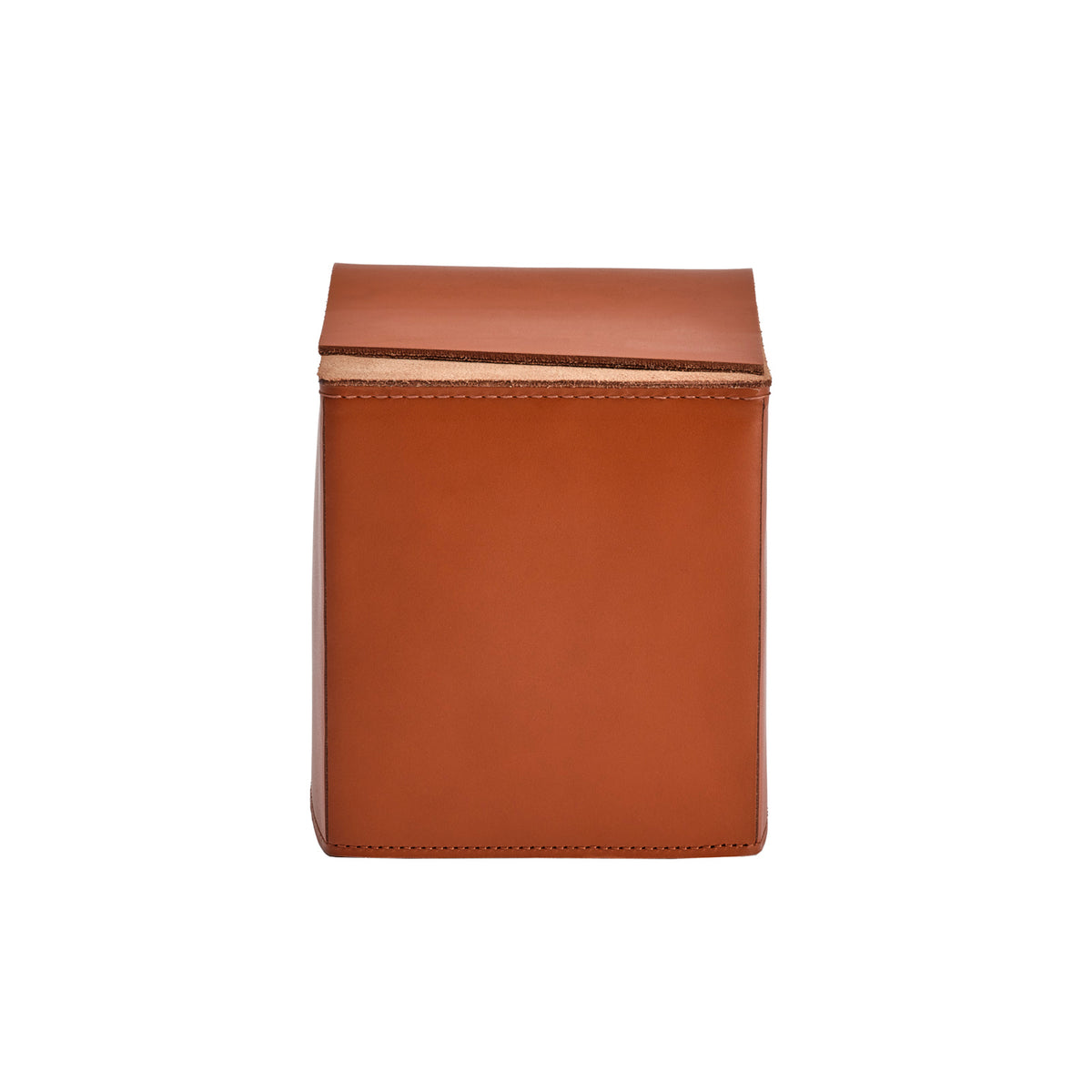 Fold Square Leather Tissue Holder