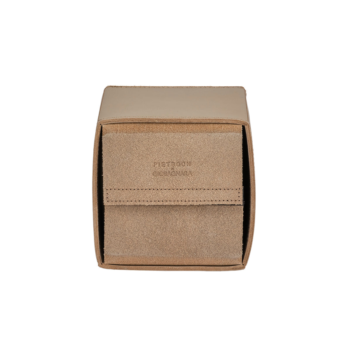 Fold Square Leather Tissue Holder