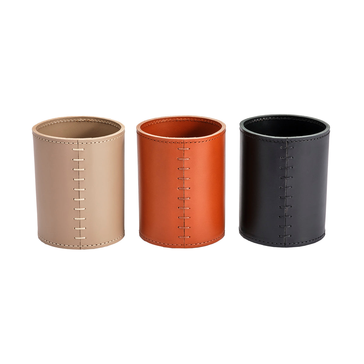 Todi Round Leather Pen Holder