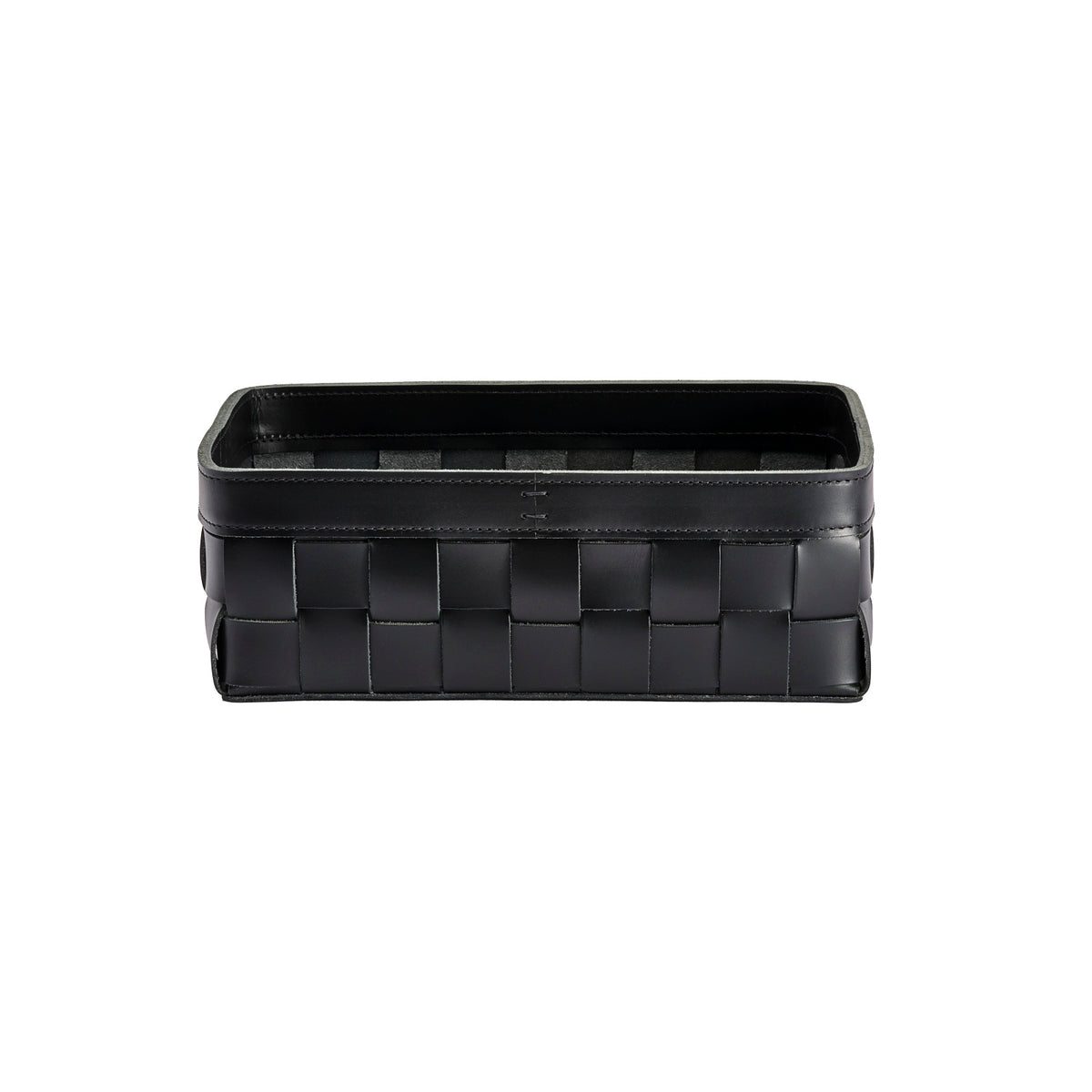 Mondina Medium Woven Leather Low Basket