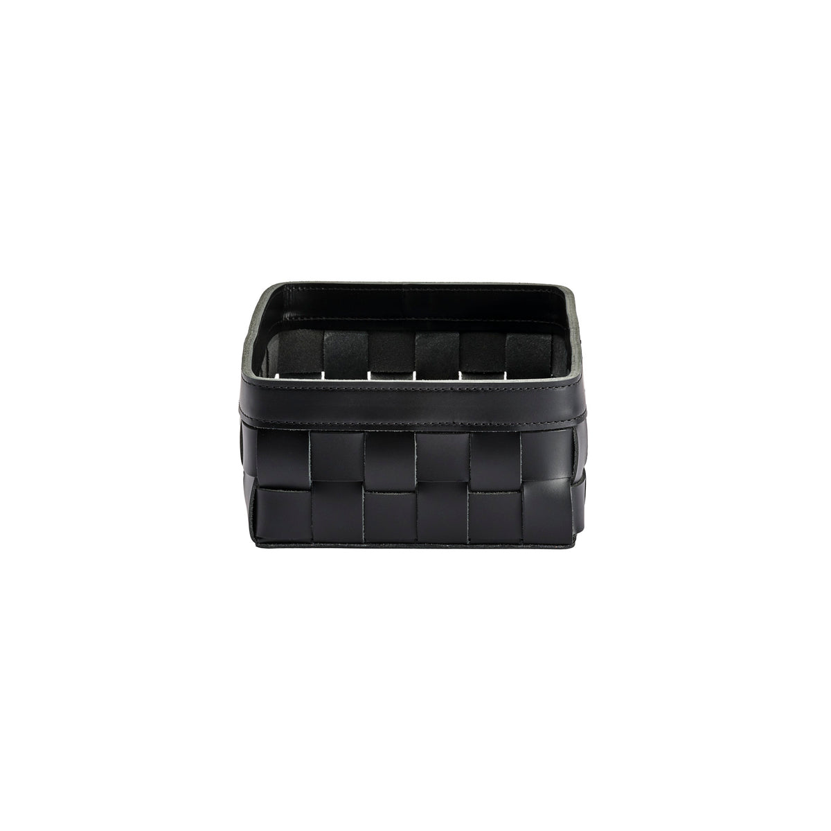 Mondina Medium Woven Leather Low Basket