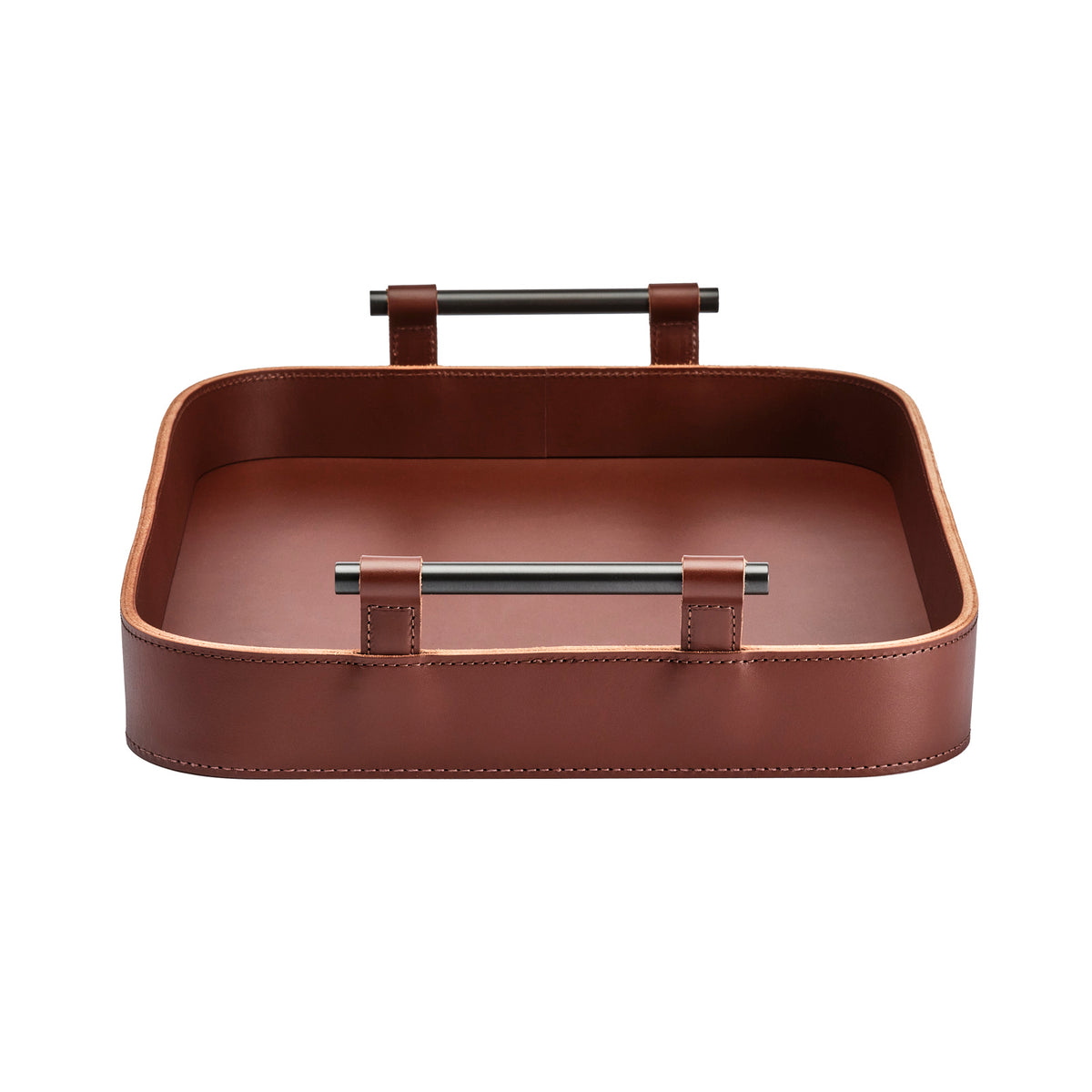 Portofino Small Rectangular Leather Tray