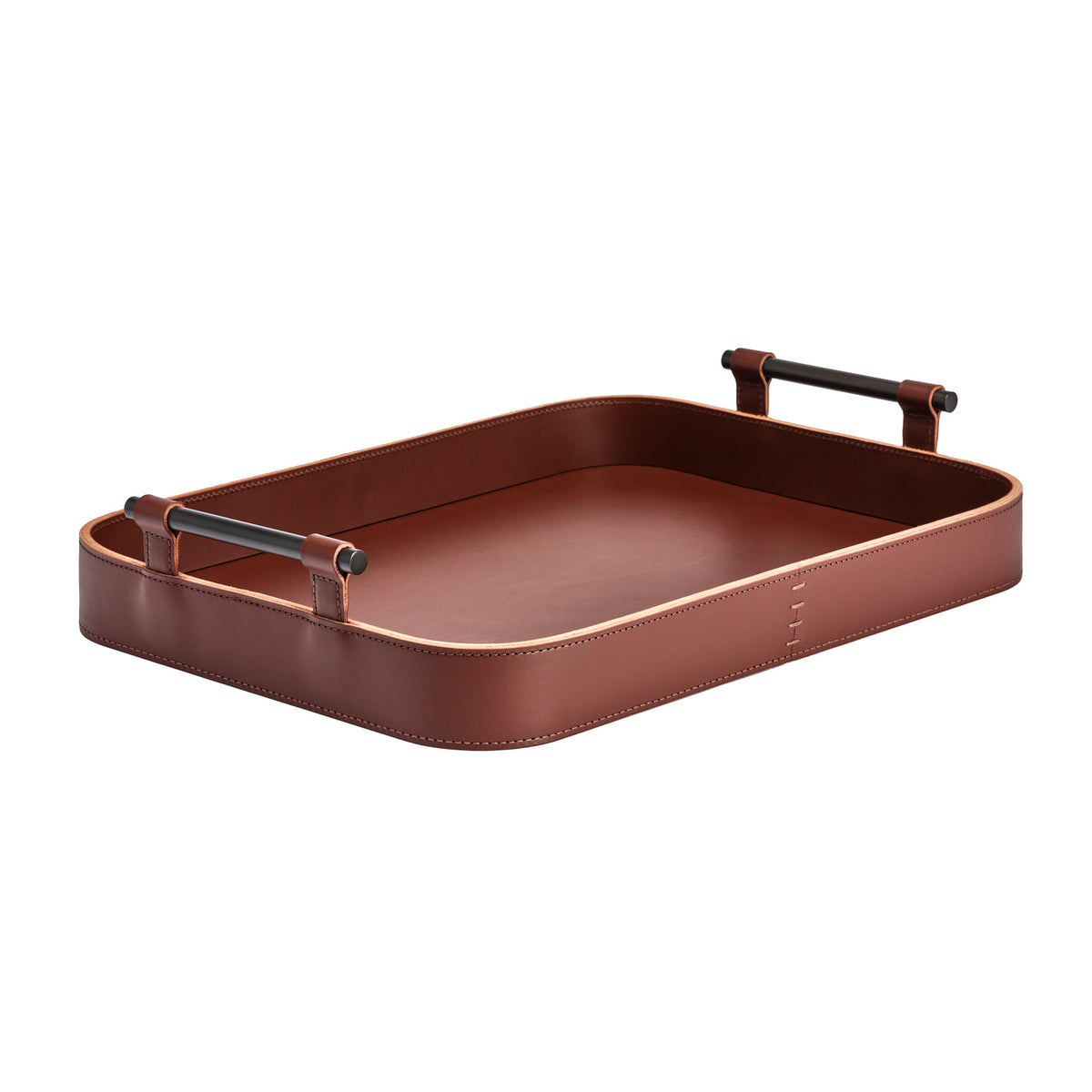 Portofino Small Rectangular Leather Tray