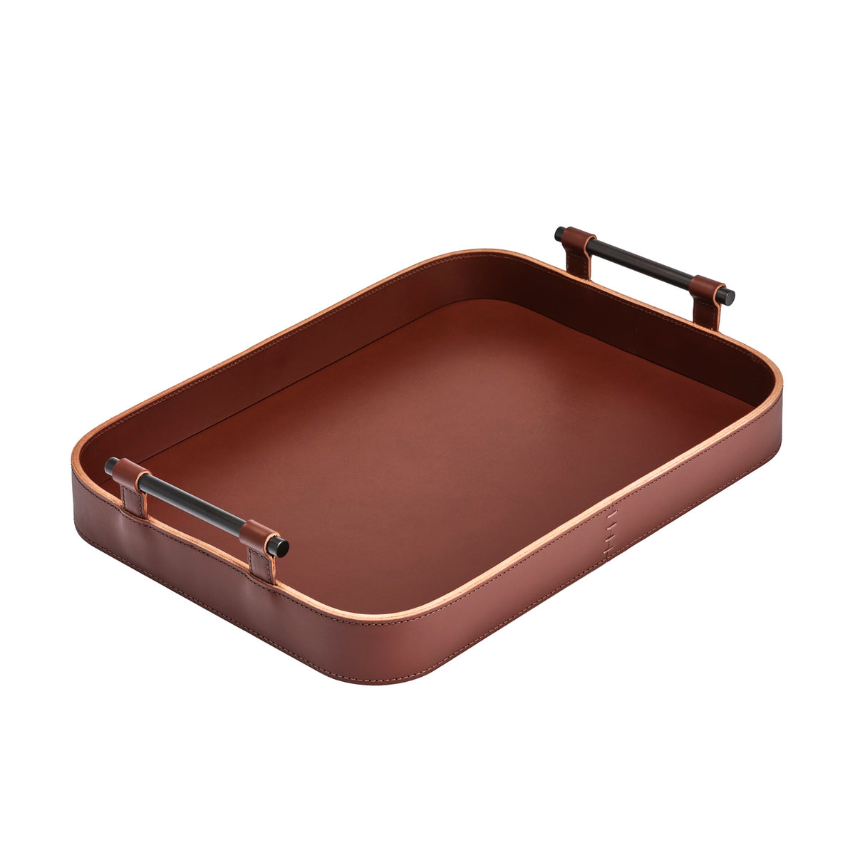 Portofino Small Rectangular Leather Tray
