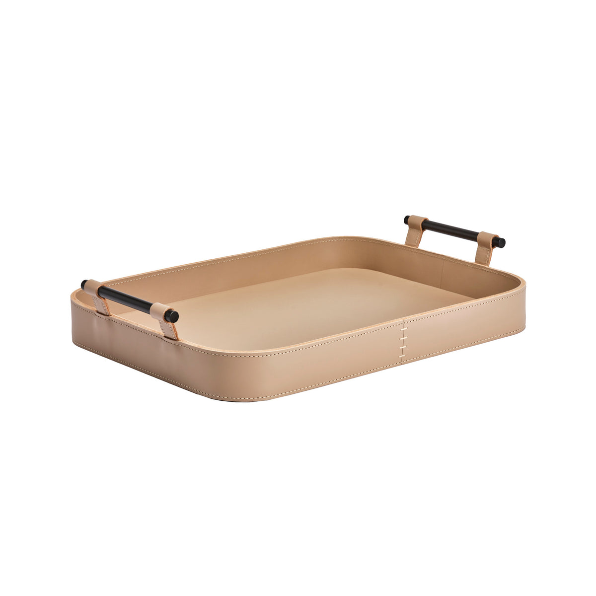 Portofino Small Rectangular Leather Tray
