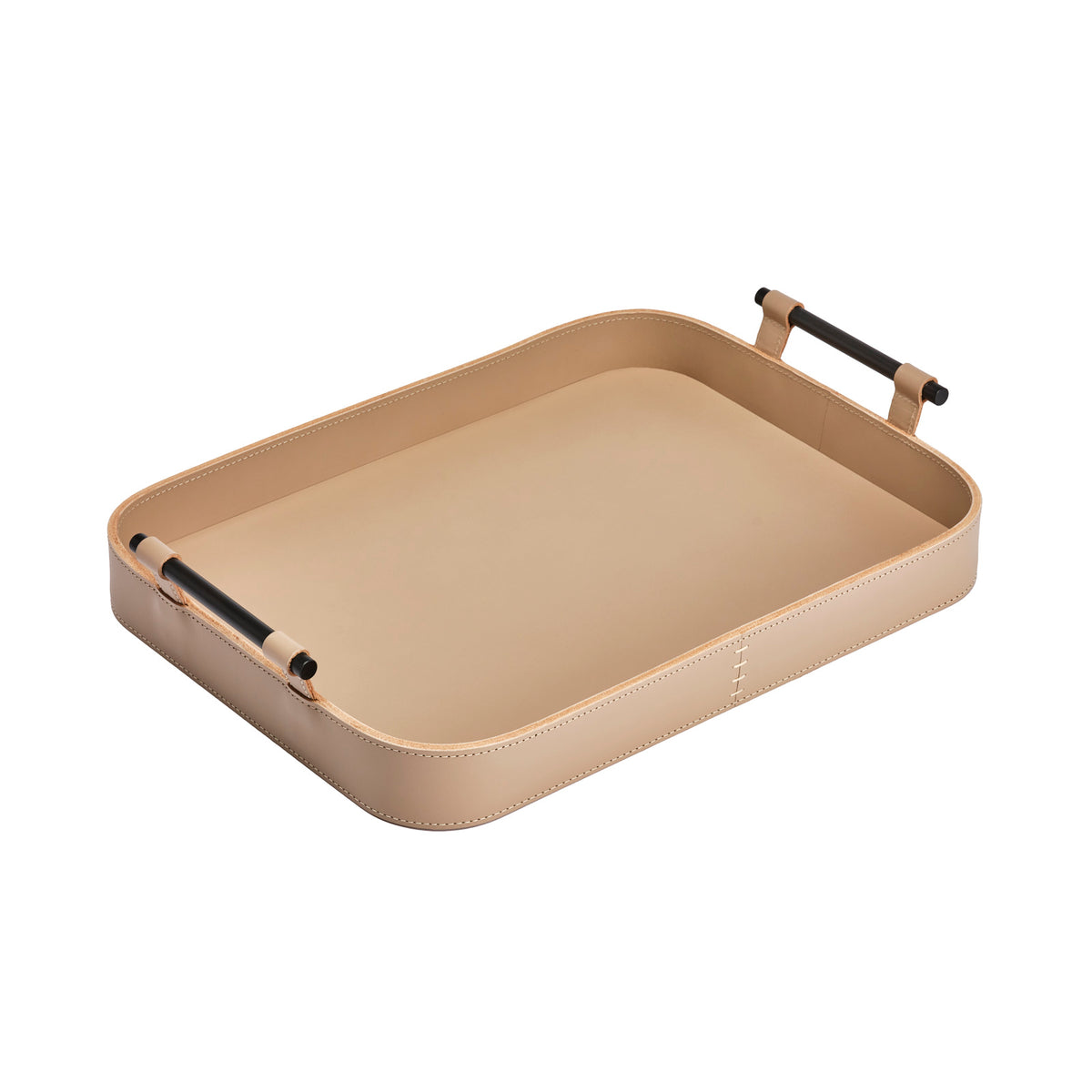 Portofino Small Rectangular Leather Tray