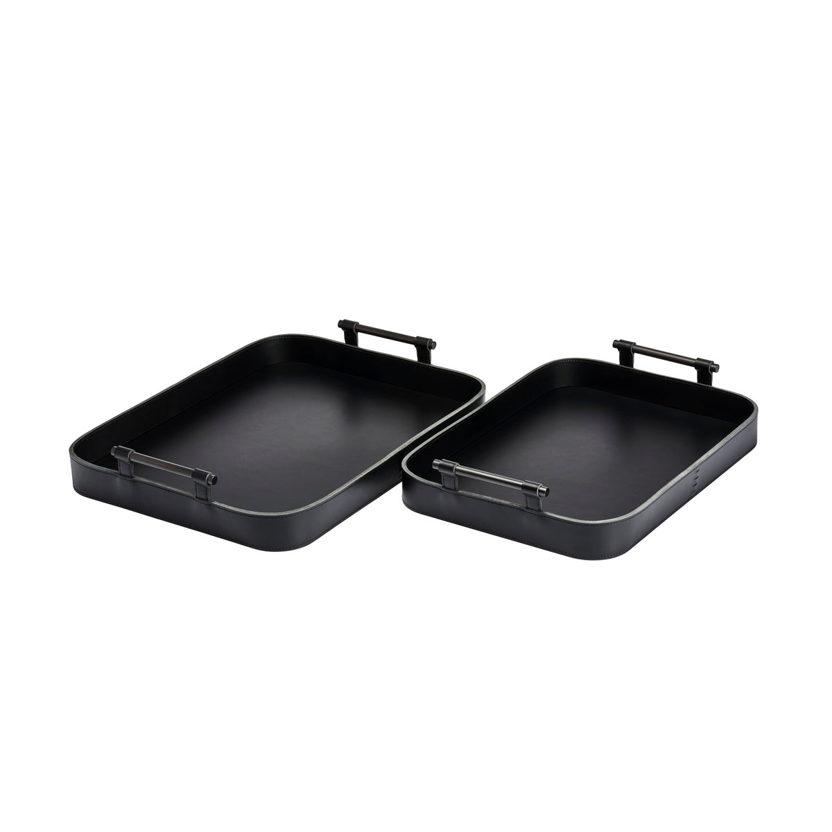 Portofino Large Rectangular Leather Tray