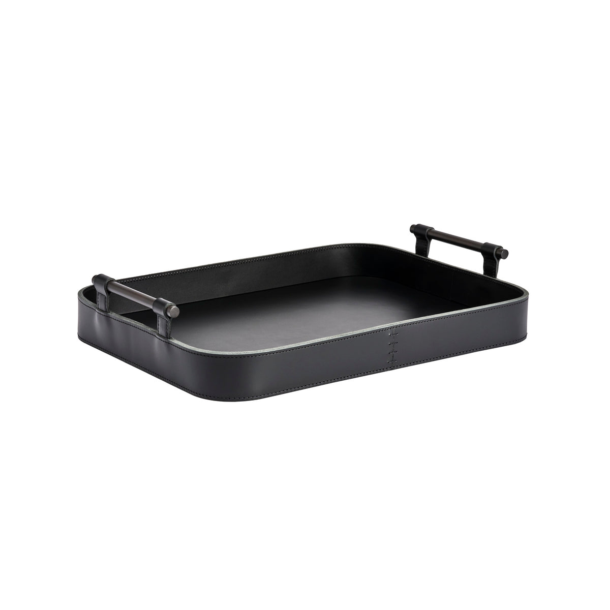 Portofino Small Rectangular Leather Tray