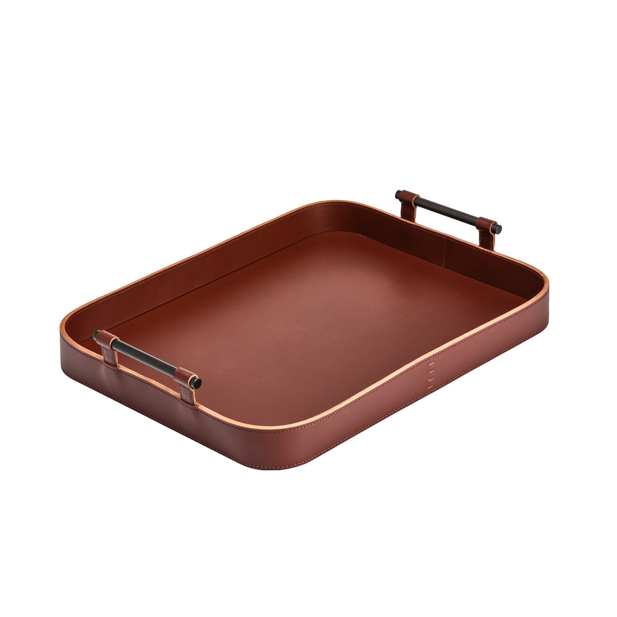 Portofino Large Rectangular Leather Tray