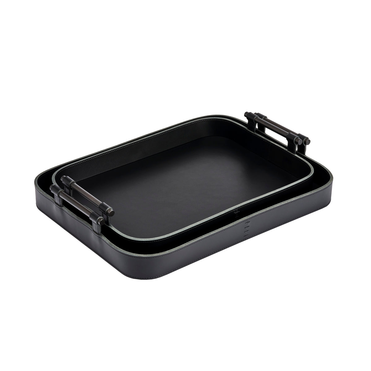 Portofino Small Rectangular Leather Tray
