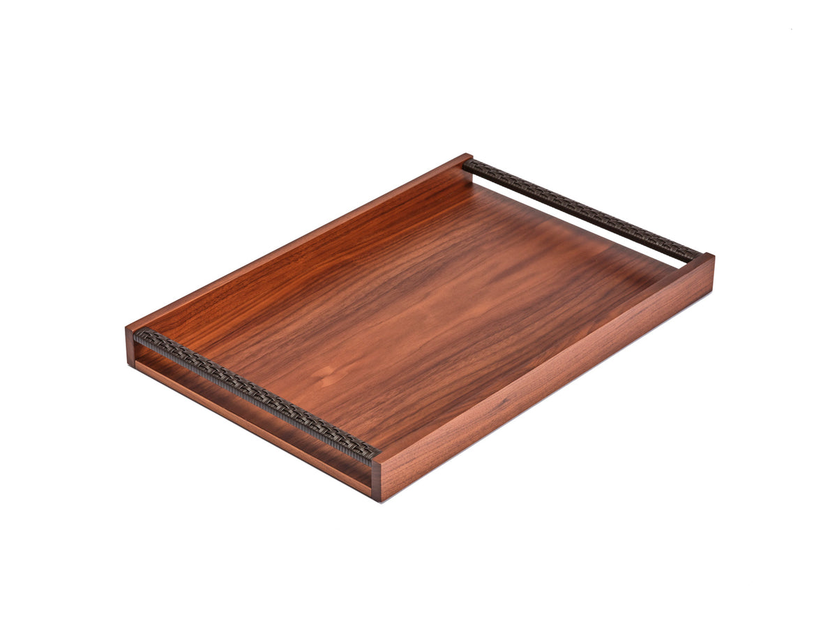 Dama Medium Tray With Leather Handles