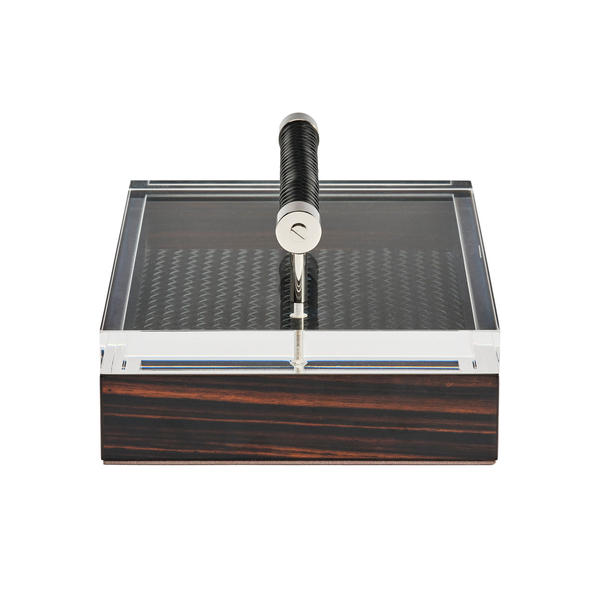 Diana Ebony and Woven Leather Box