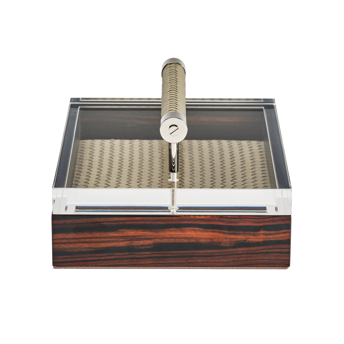 Diana Ebony and Woven Leather Box