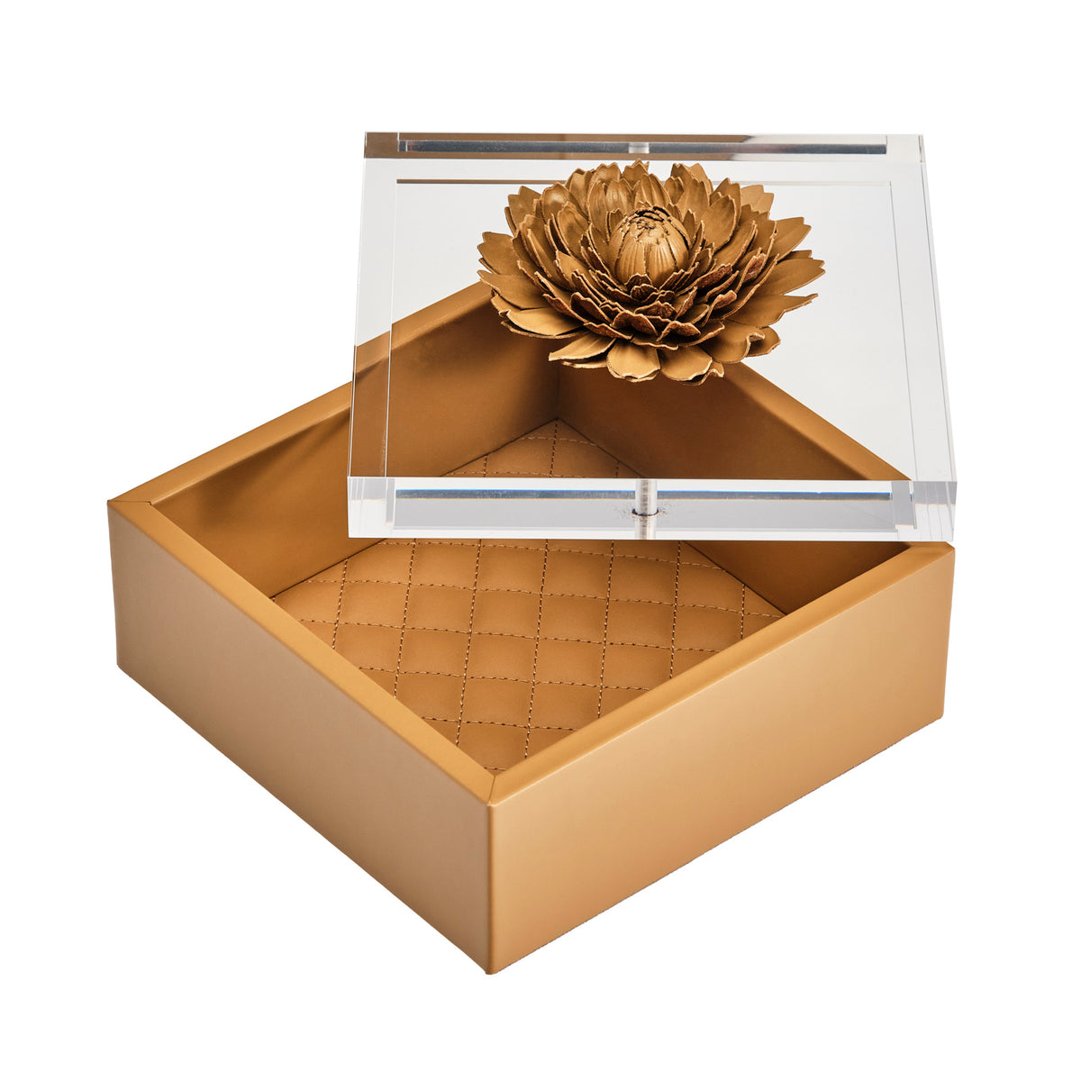 Dahlia Diamonds Large Leather Box