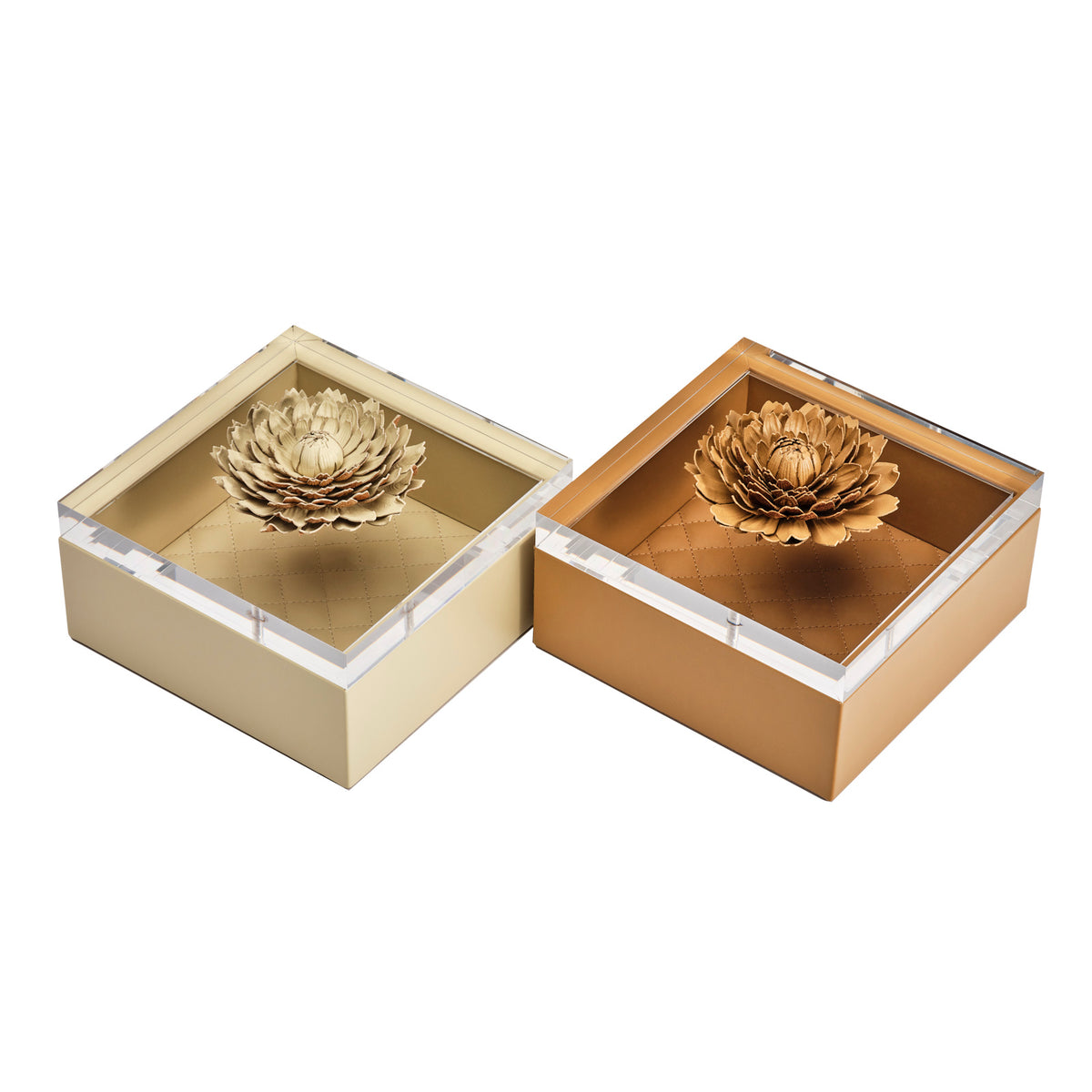 Dahlia Diamonds Large Leather Box