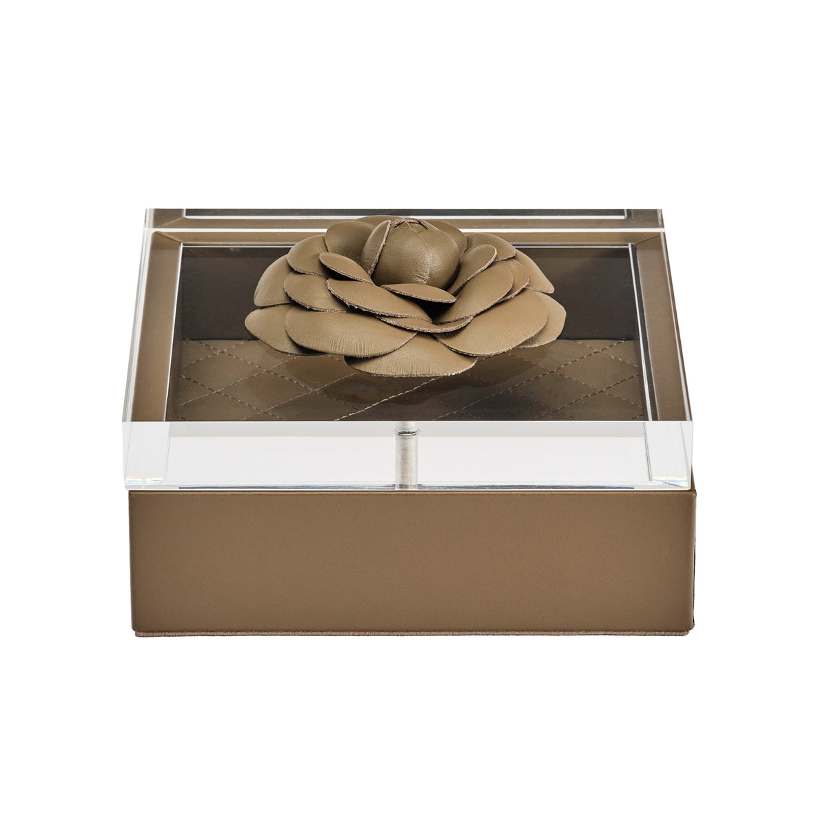 Camellia Diamonds Large Leather Box
