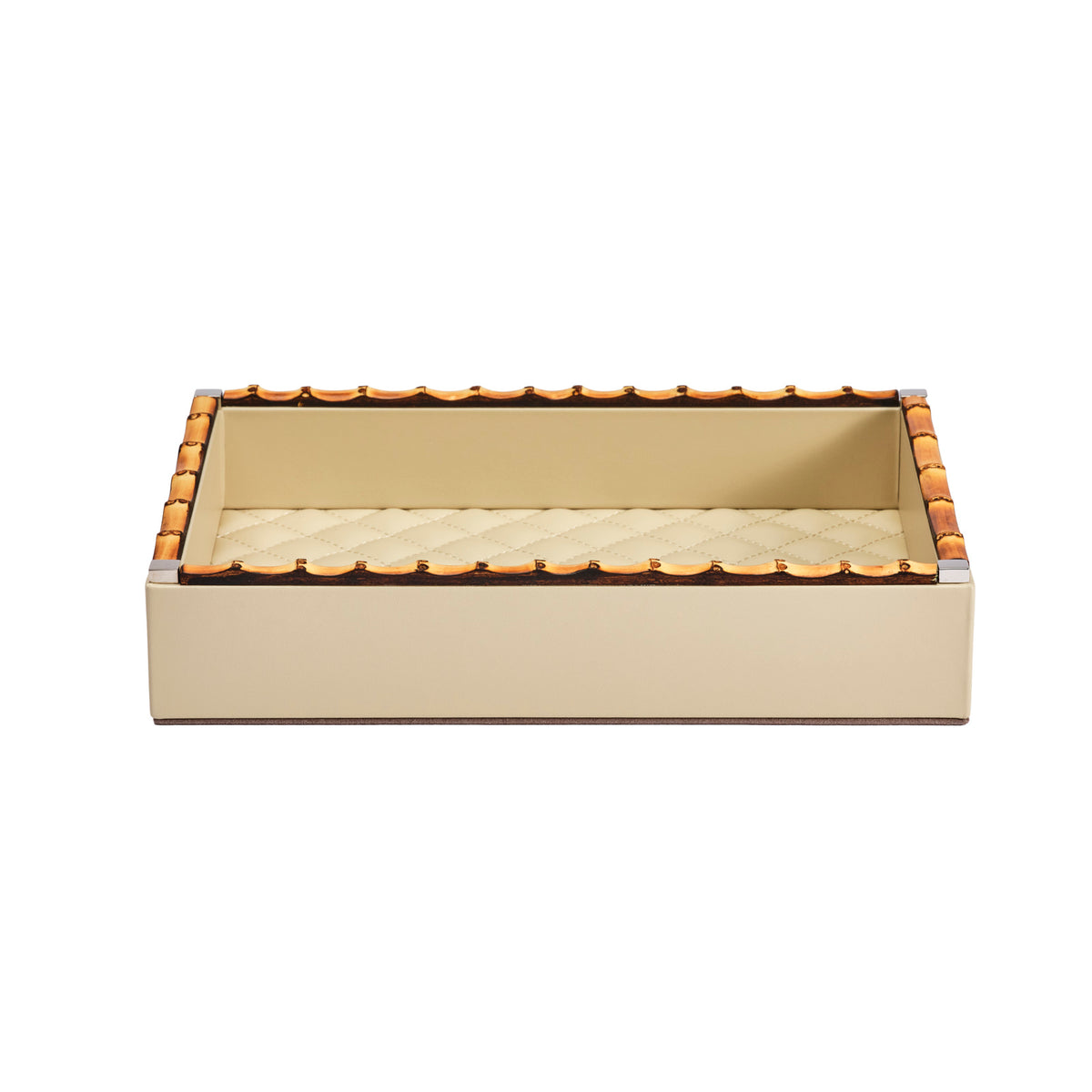 Bice Diamonds Leather Valet Tray