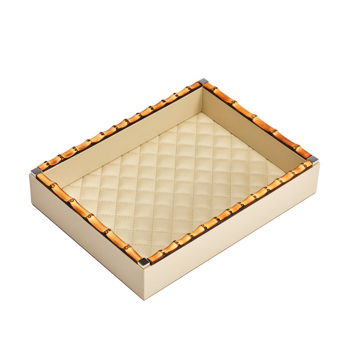 Bice Diamonds Leather Valet Tray