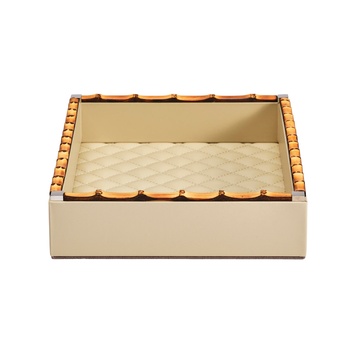 Bice Diamonds Leather Valet Tray