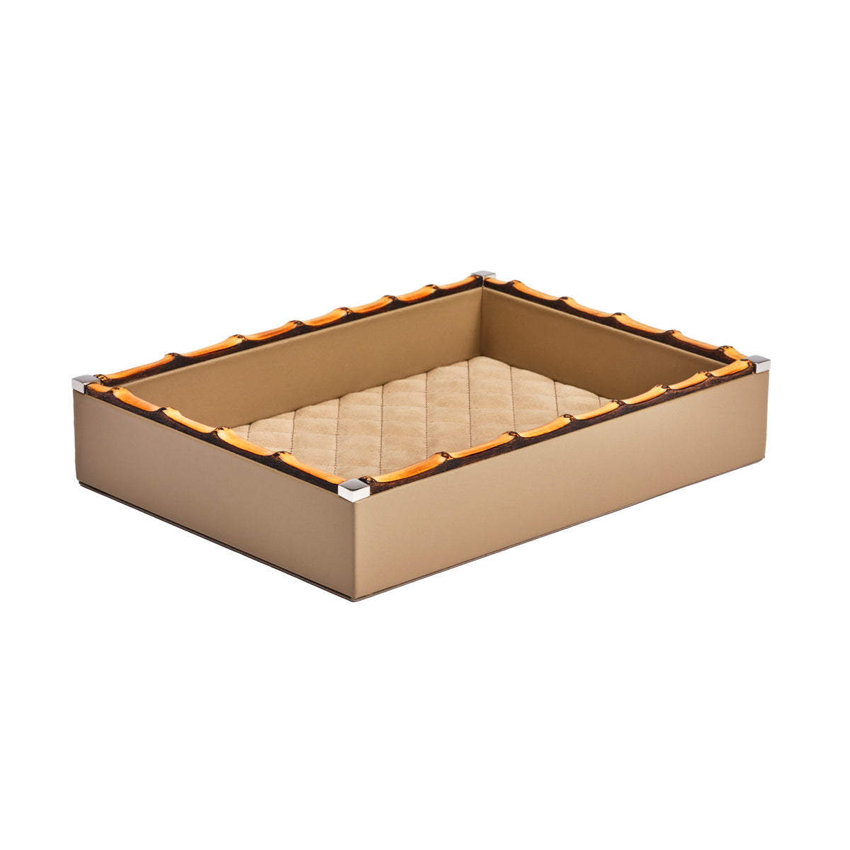 Bice Diamonds Leather Valet Tray