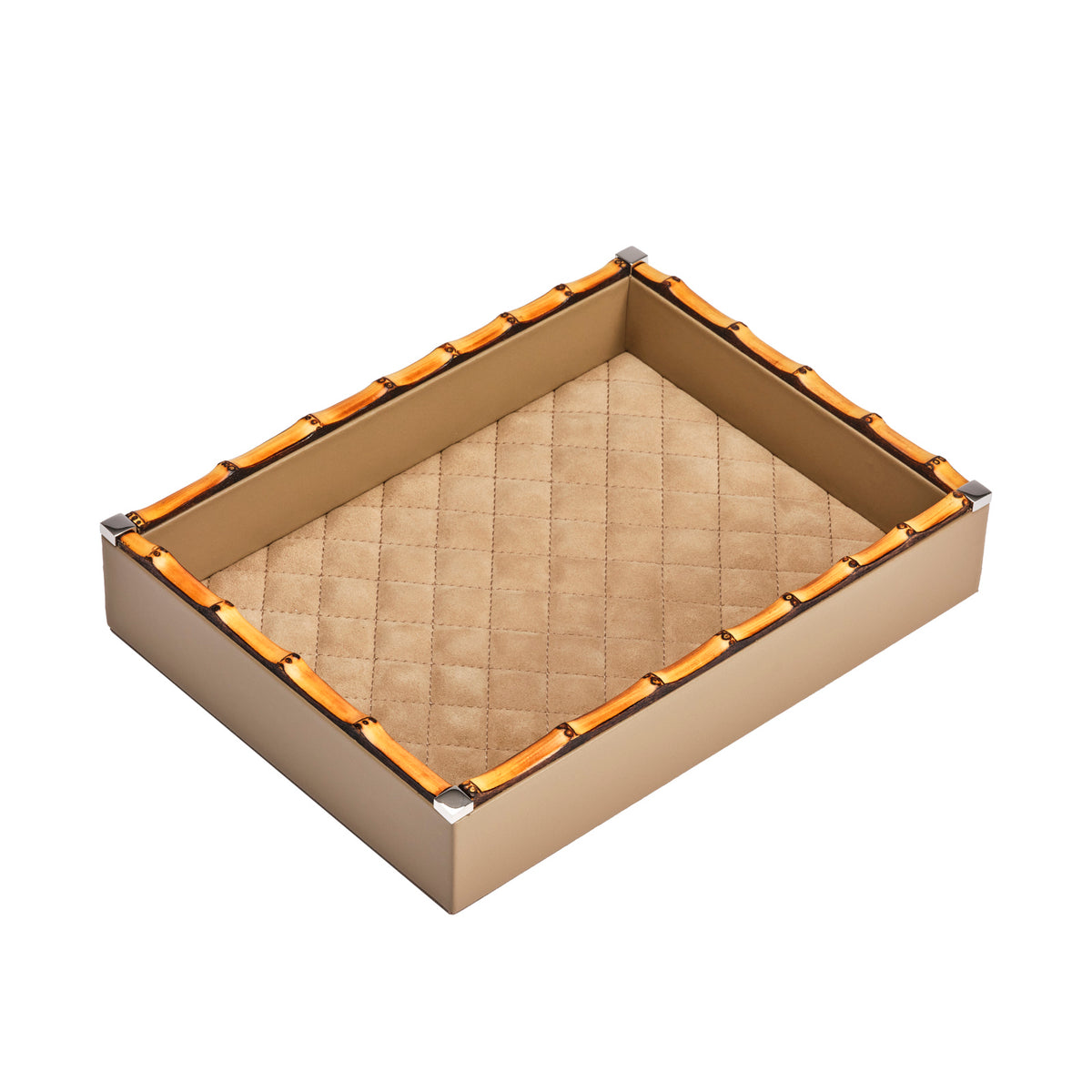 Bice Diamonds Leather Valet Tray