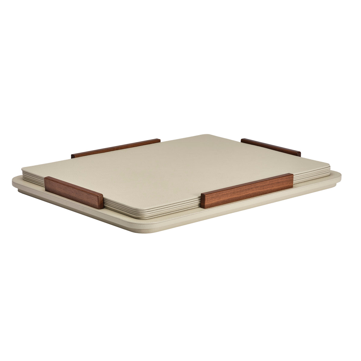 Leather Placemats With Holder (Set of 6)
