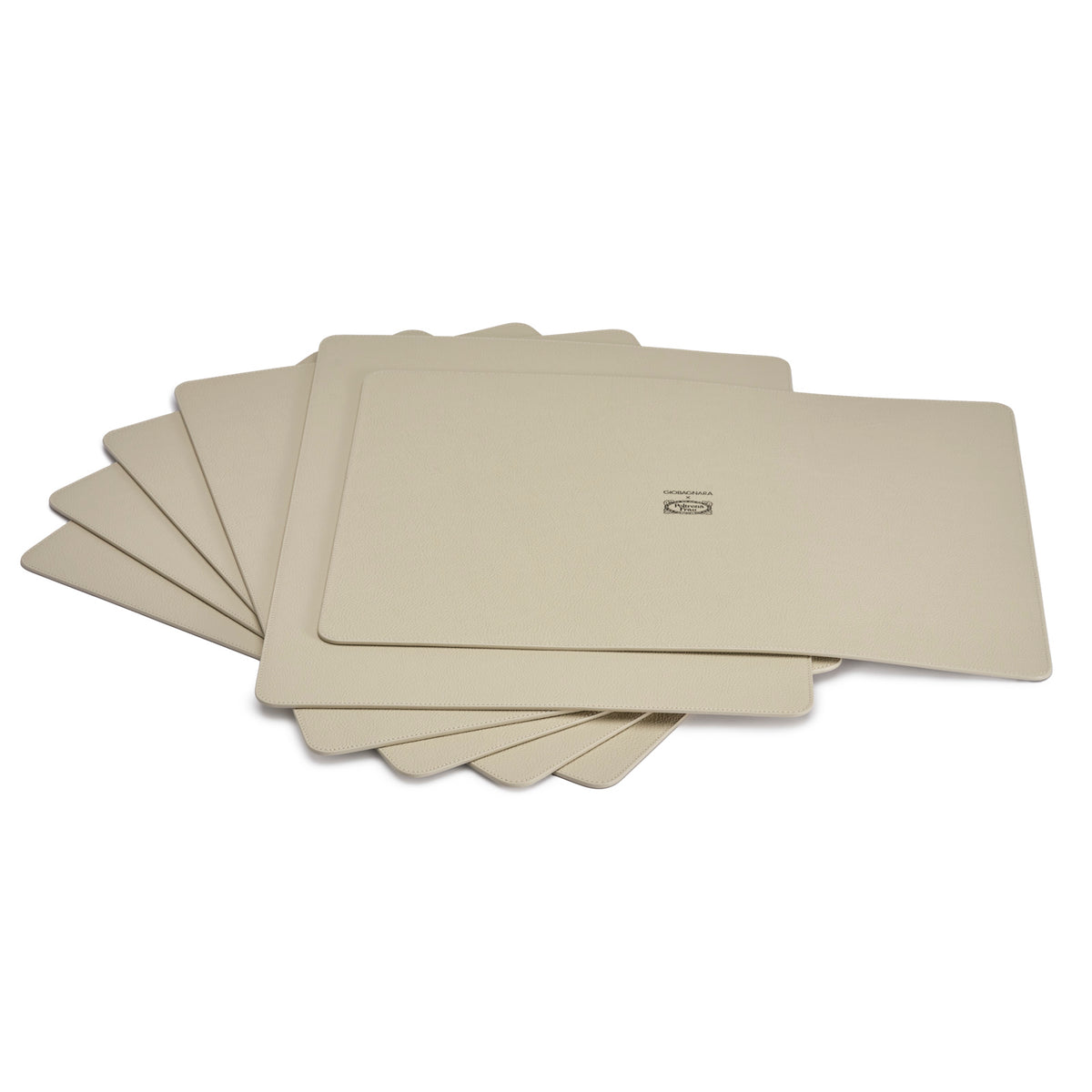 Leather Placemats With Holder (Set of 6)
