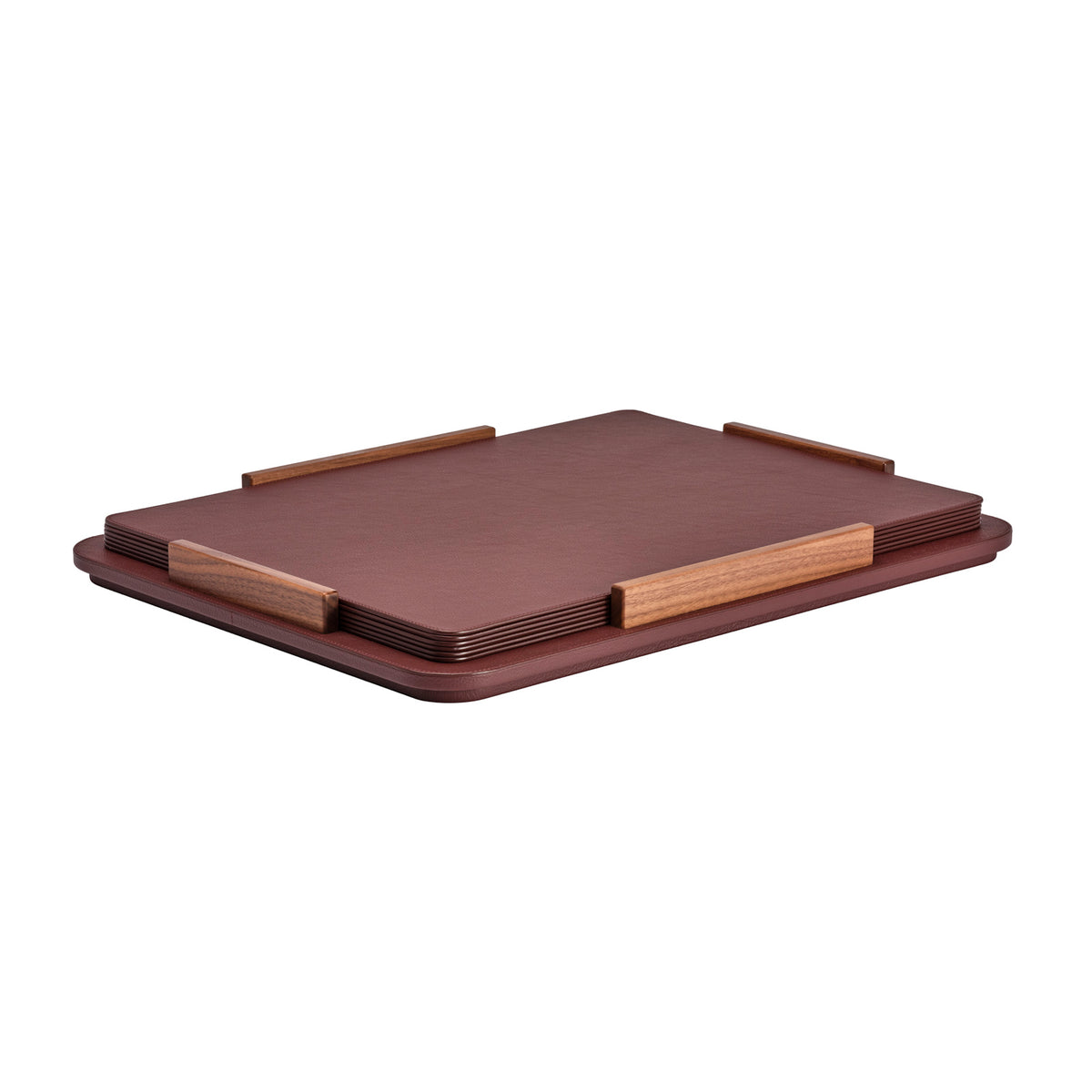 Leather Placemats With Holder (Set of 6)