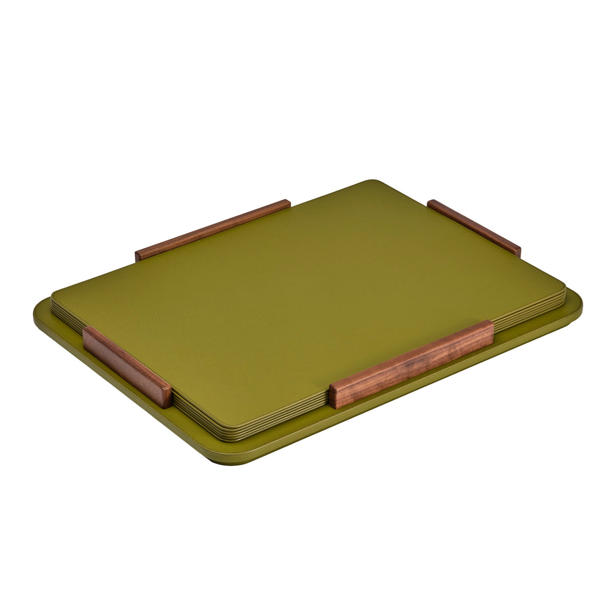 Leather Placemats With Holder (Set of 6)