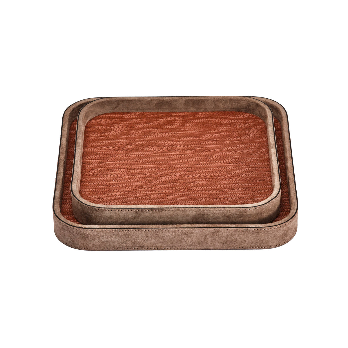 Polo Extra Large Square Leather Valet Tray