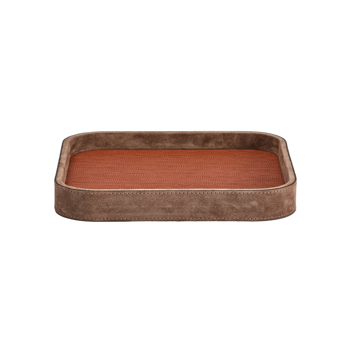 Polo Large Square Leather Valet Tray