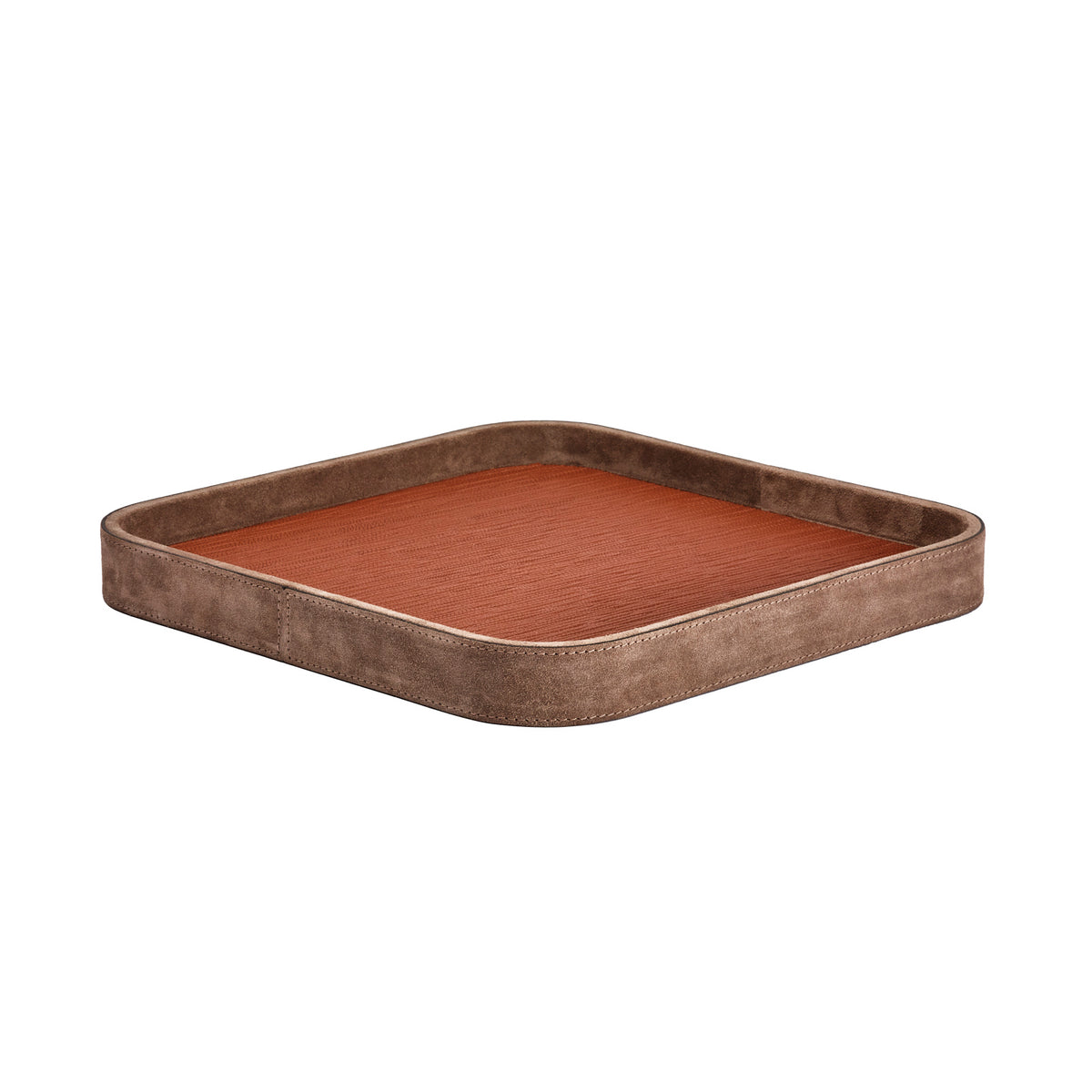 Polo Extra Large Square Leather Valet Tray