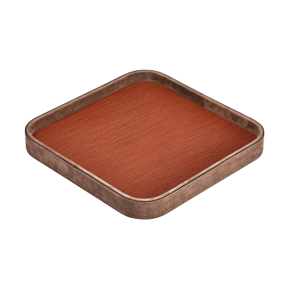 Polo Extra Large Square Leather Valet Tray